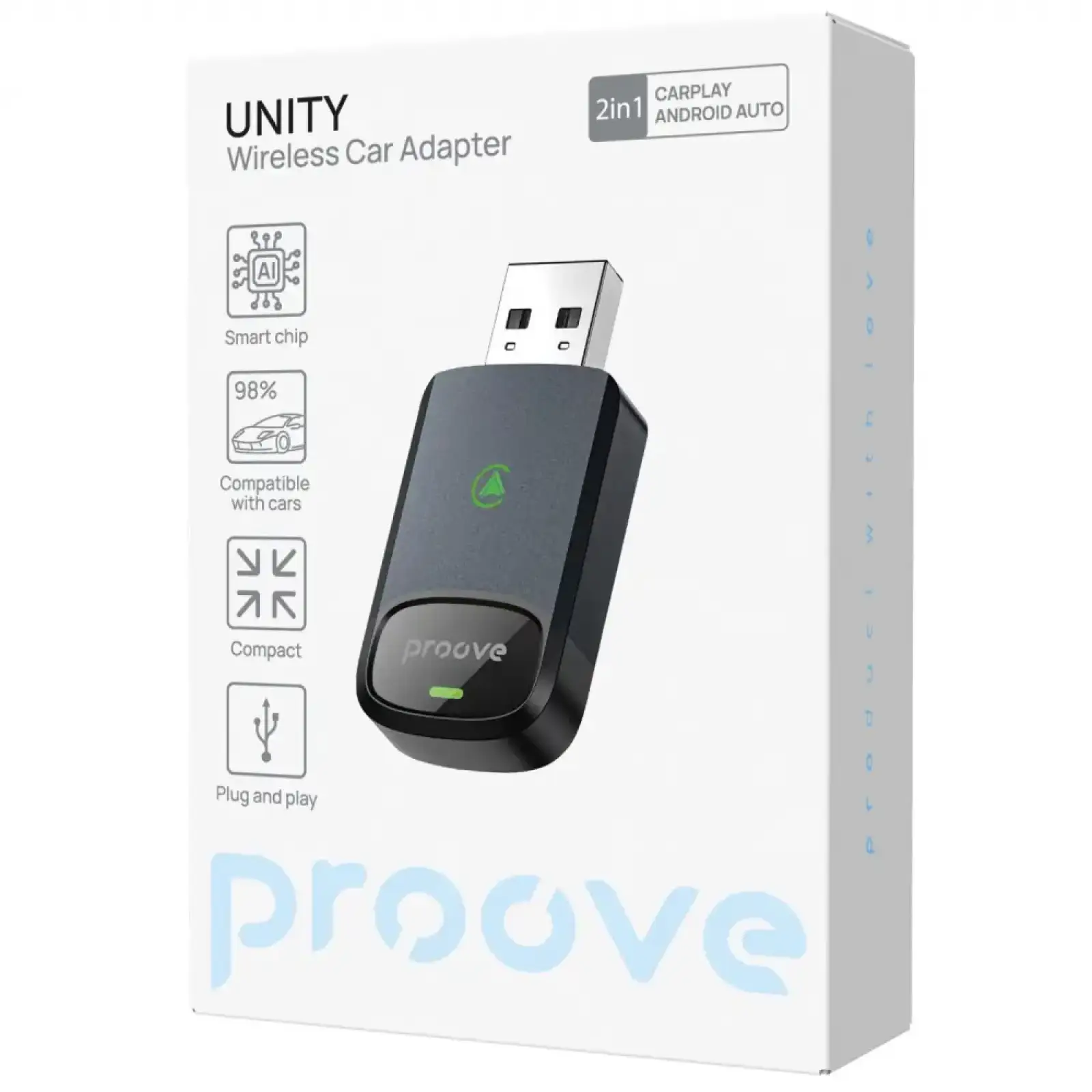 Бездротовий адаптер Proove Unity Gray