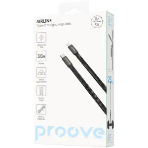 Кабель Proove AirLine Type-C to Lightning 30W (1m) Black