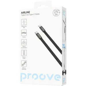 Кабель Proove AirLine Type-C to Type-C 240W (1.5m) White