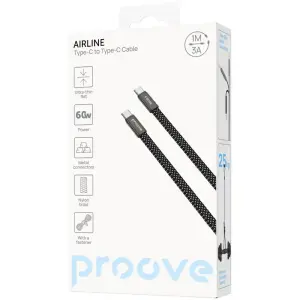 Кабель Proove AirLine Type-C to Type-C 60W (1m) Black (CCAI60002201)
