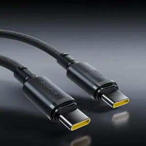 Кабель Baseus New Braided Fast Charging Type-C to Type-C 100W (1m) Black
