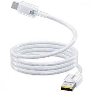Кабель Baseus Crystal Fast Charging Data USB to Type-C (Car Charging Supported) 100W/7.5W (1m) White