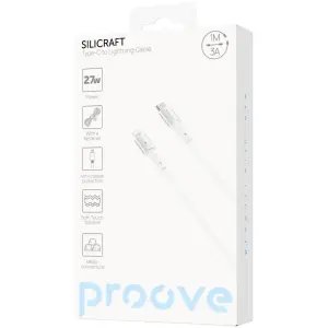 Кабель Proove Silicraft Type-C to Lightning 27W (1m) White