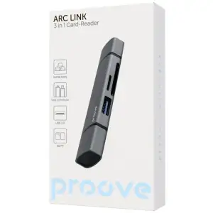 Картридер Proove Arc Link 3-in-1 Silver (HBAL00210014)