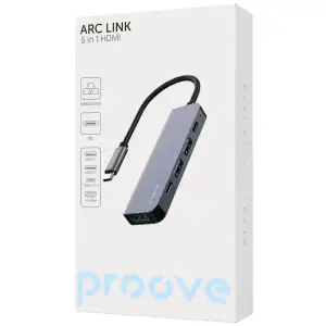 USB-хаб Proove Arc Link 5-in-1 Silver (HBAL00010604)