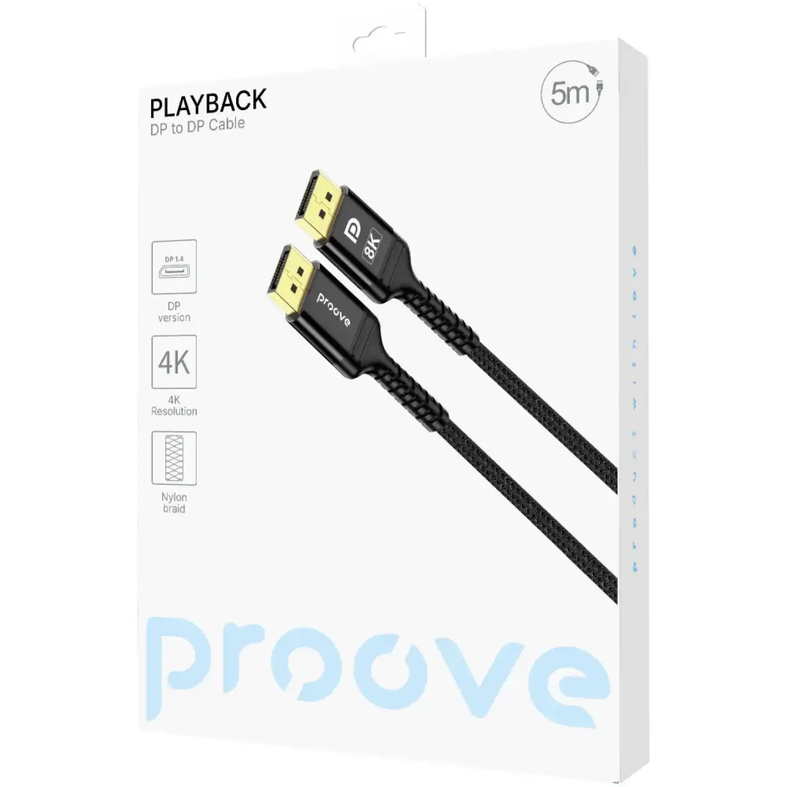 Кабель Proove Playback DP to DP 5m Black