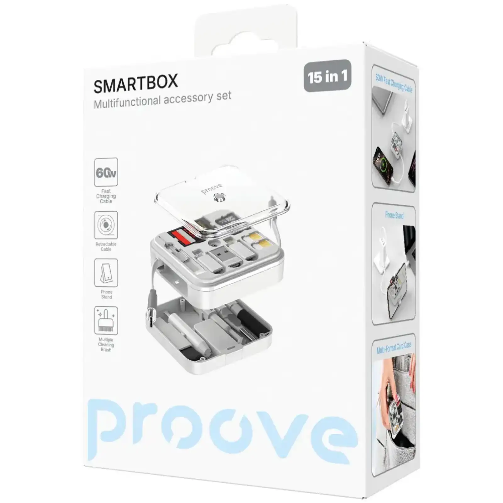 Багатофункціональний набір аксесуарів Proove SmartBox 15in1 White