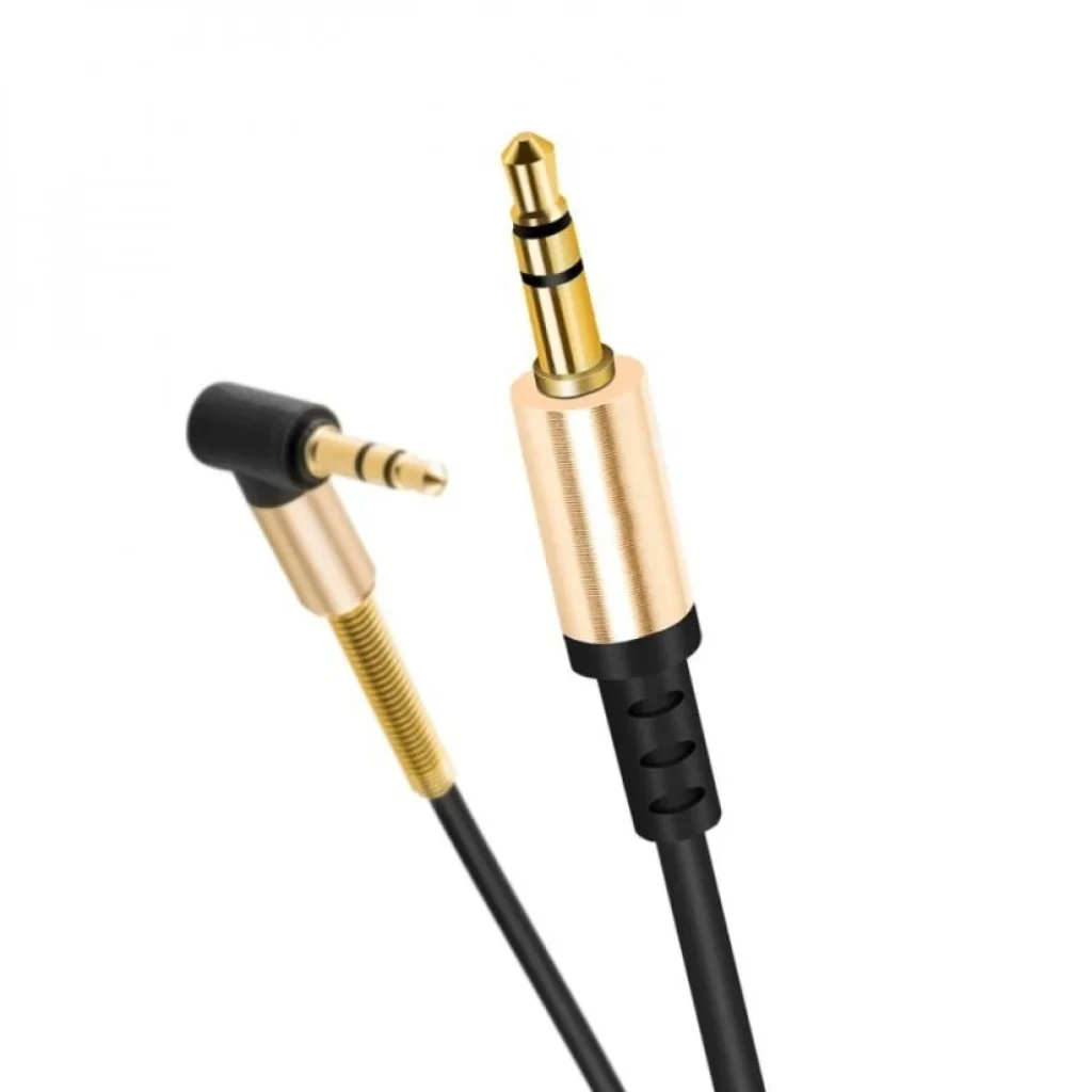 Кабель AUX Hoco UPA02 With Mic (2m) Black