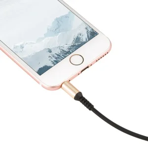 Кабель AUX Hoco UPA02 With Mic (2m) Black
