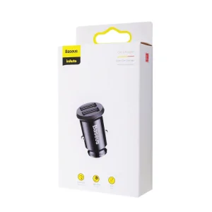 АЗП Baseus Grain 3.1A 2USB Black, CCALL-ML01