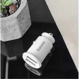 АЗП Baseus Grain 3.1A 2USB Black, CCALL-ML01