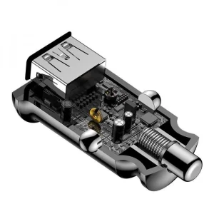 АЗП Baseus Grain 3.1A 2USB Black, CCALL-ML01