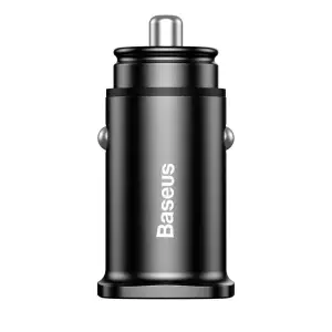 АЗП Baseus Square Metal QC 3.0 30W 2USB Black, CCALL-DS01