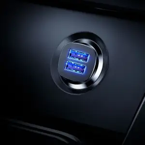 АЗУ Baseus Square Metal QC 3.0 30W 2USB Black, CCALL-DS01
