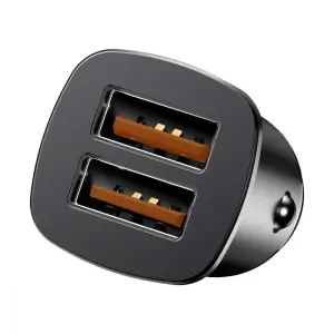 АЗУ Baseus Square Metal QC 3.0 30W 2USB Black, CCALL-DS01
