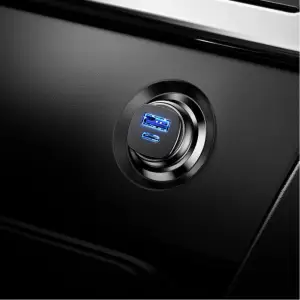 АЗП Baseus Square Metal PD 3.0 QC 4.0+ 30W USB + Type-C Black, CCALL-AS01