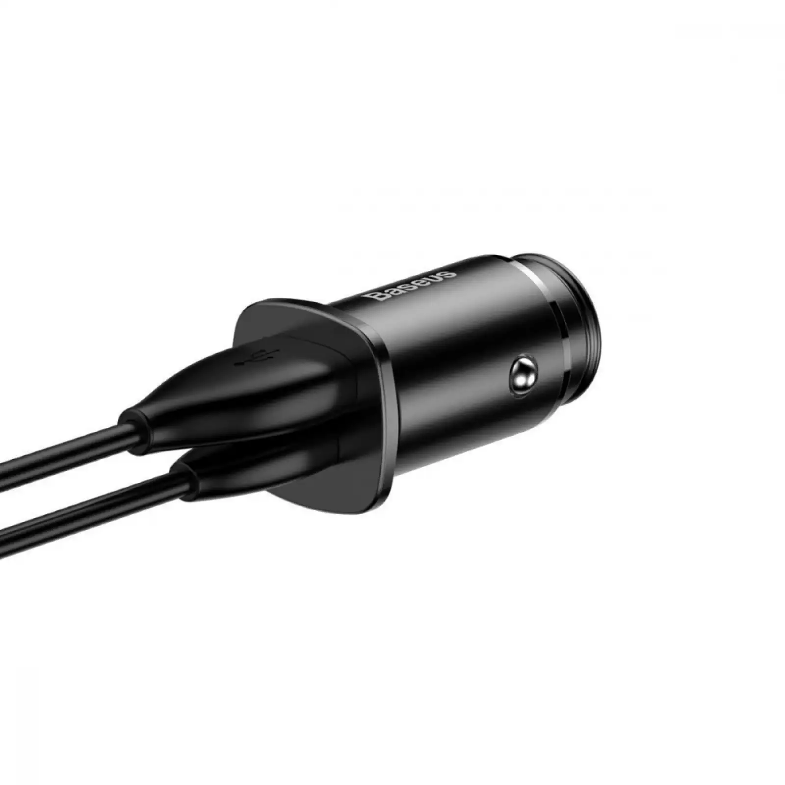 АЗП Baseus Square Metal PD 3.0 QC 4.0+ 30W USB + Type-C Black, CCALL-AS01