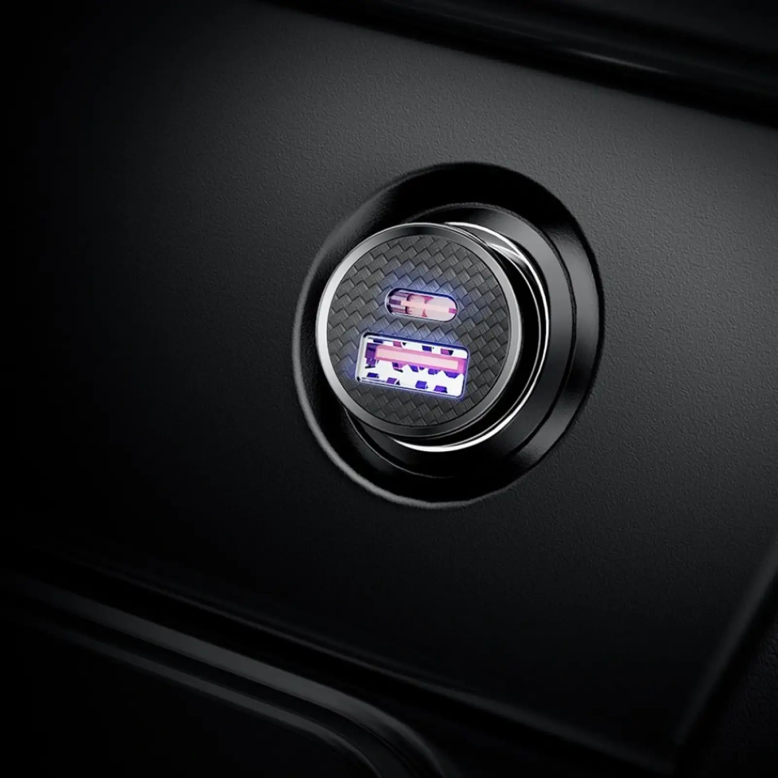 АЗП Baseus Circular Plastic PD3.0 QC 4.0 + 30W USB + Type-C Black, CCALL-YS01