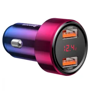 АЗП Baseus Magic Series Digital Display QC 3.0 45W 2USB Black, CCMLC20A-01