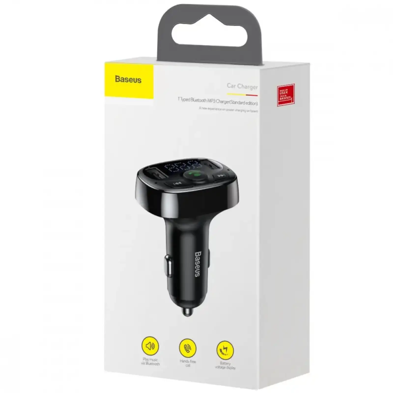 АЗП Baseus FM Launcher S-09A 10W 2USB Black