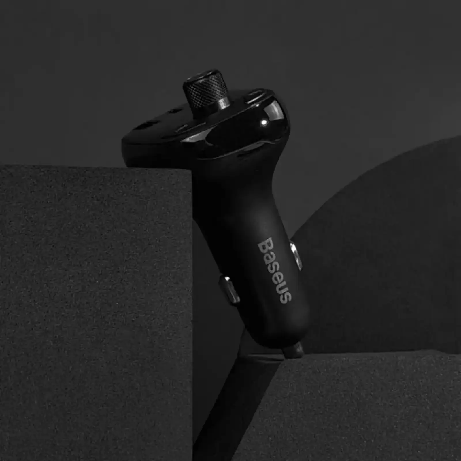 Автомобильное ЗУ Baseus FM Launcher S-13 36W (PD+QC3.0) Type-C+2USB Black
