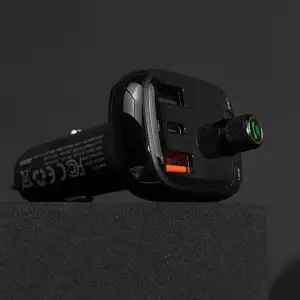 Автомобильное ЗУ Baseus FM Launcher S-13 36W (PD+QC3.0) Type-C+2USB Black