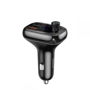 АЗП Baseus FM Launcher S-13 36W (PD+QC3.0) Type-C+2USB Black