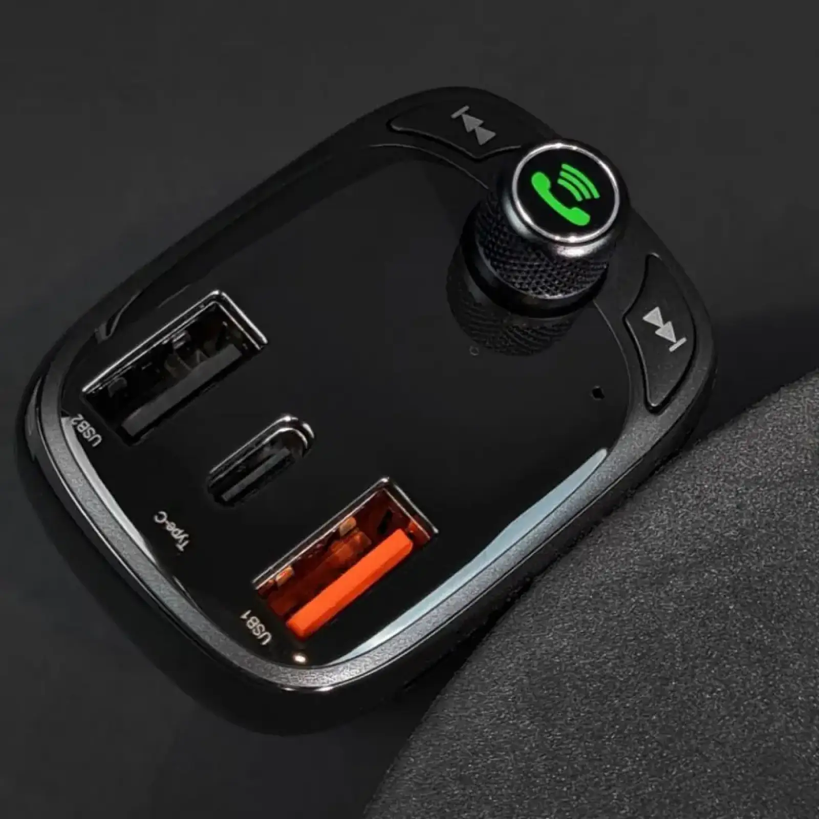 Автомобильное ЗУ Baseus FM Launcher S-13 36W (PD+QC3.0) Type-C+2USB Black