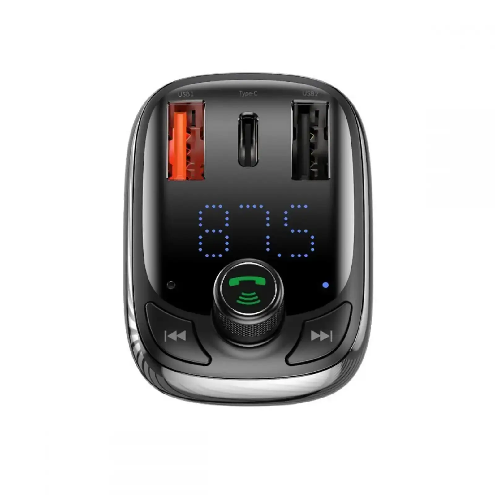 Автомобильное ЗУ Baseus FM Launcher S-13 36W (PD+QC3.0) Type-C+2USB Black