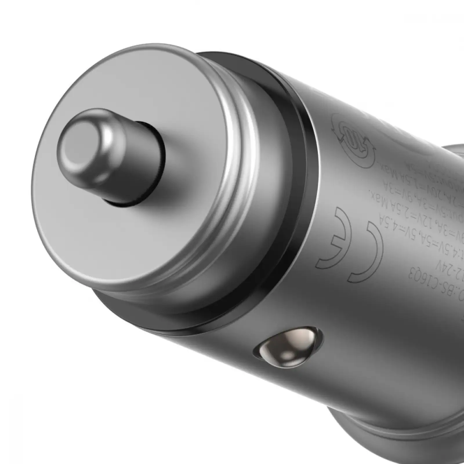 АЗП Baseus Circular Metal PPS 30W (Support VOOC) USB Black, CCYS-C01
