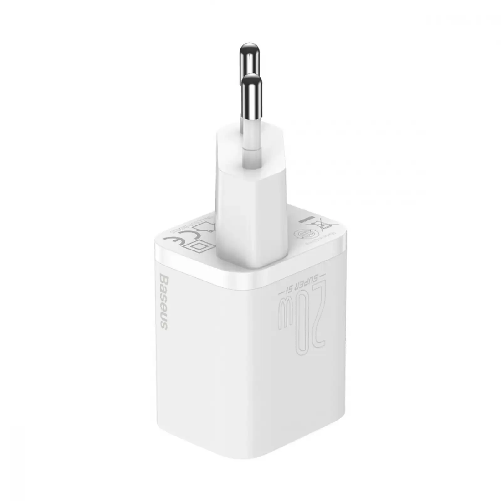 МЗП Baseus Super Silicone PD Charger 20W (1Type-C) + With Cable Type-C to Lightning Black, TZCCSUP-B01