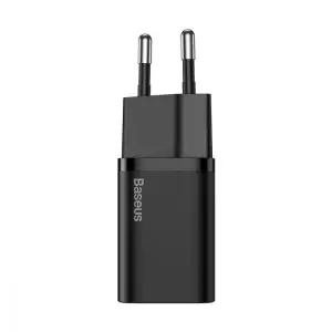 МЗП Baseus Super Silicone PD Charger 20W (1Type-C) + With Cable Type-C to Lightning Black, TZCCSUP-B01