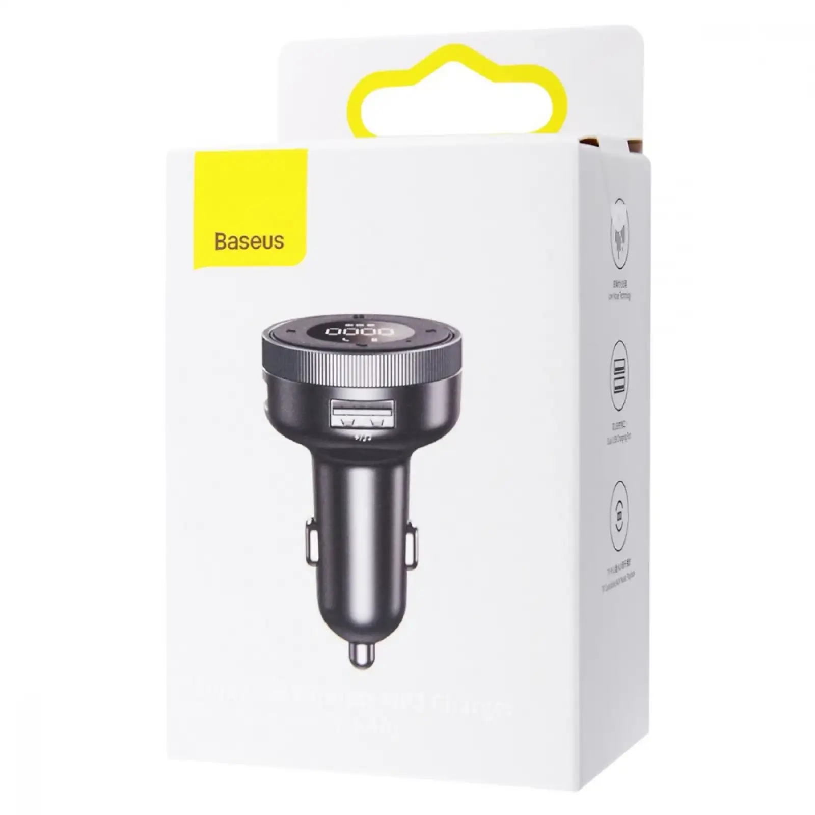 АЗП Baseus FM Launcher Enjoy 3.4A Black, CCLH-01