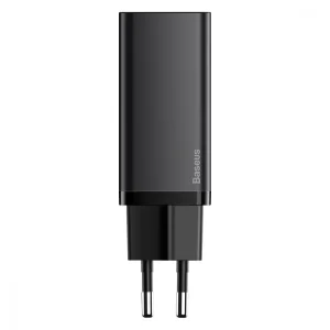 СЗУ Baseus GaN2 Lite Quick Charger 65W (1 Type-C + 1 USB) Black, CCGAN2L-B01