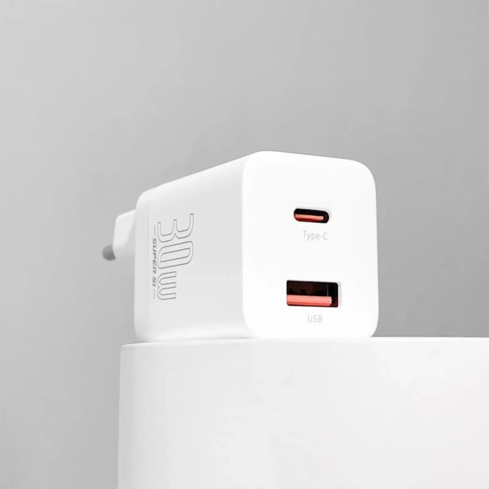 МЗП Baseus Super Si Pro Quick Charger Type-C+USB 30W Black, CCSUPP-E01