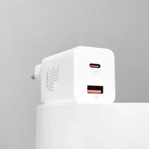 МЗП Baseus Super Si Pro Quick Charger Type-C+USB 30W Black, CCSUPP-E01