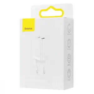 МЗП Baseus Super Si Pro Quick Charger Type-C+USB 30W White, CCSUPP-E02
