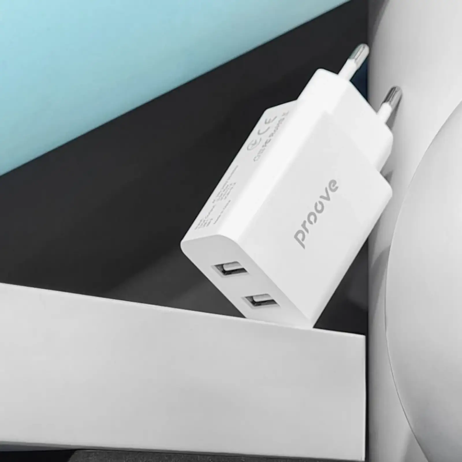 МЗП Proove Rapid 10.5W (2USB) White, 34914