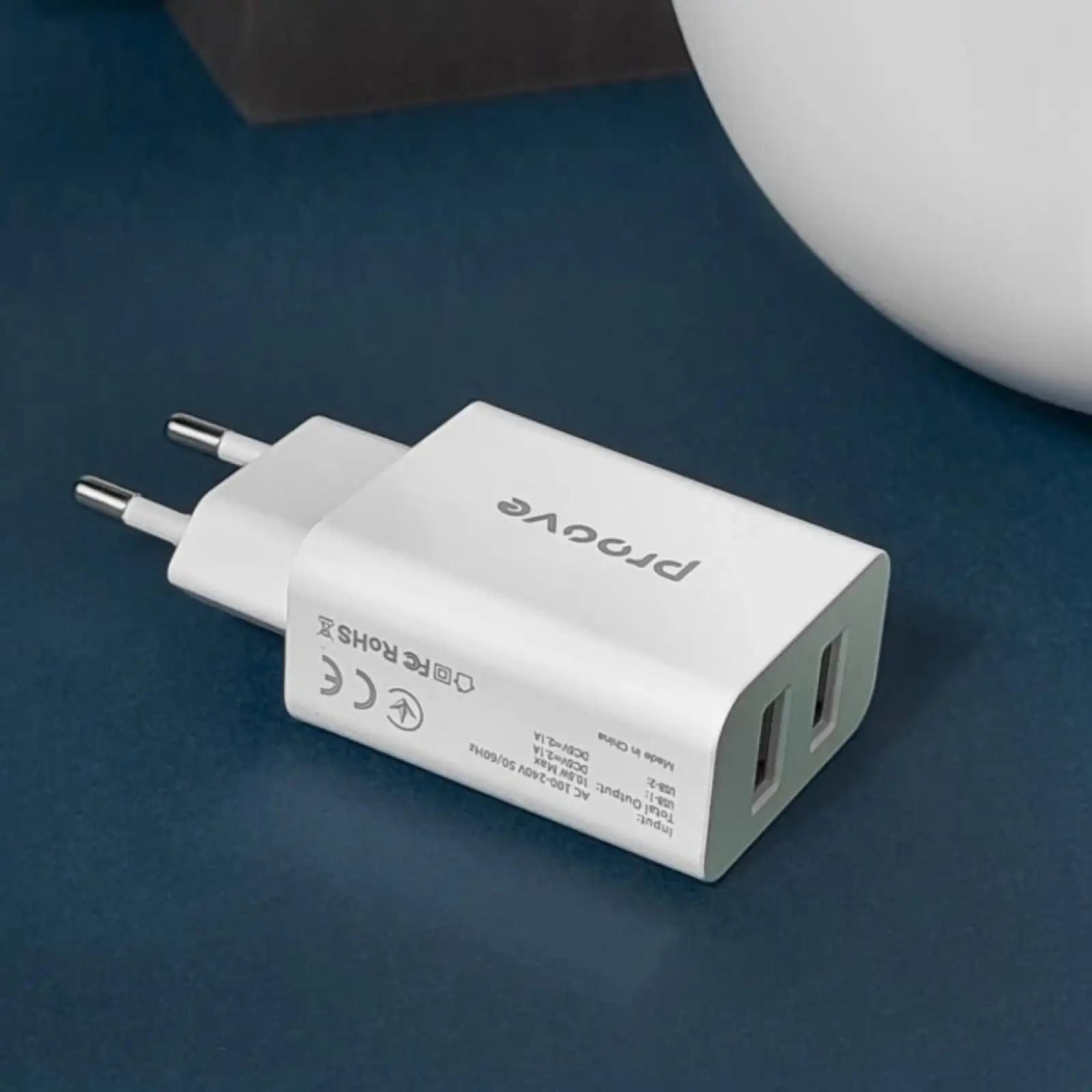 МЗП Proove Rapid 10.5W (2USB) White, 34914