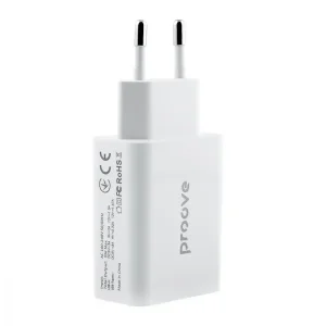 СЗУ Proove Rapid 20W (Type-C + USB) White, 34915