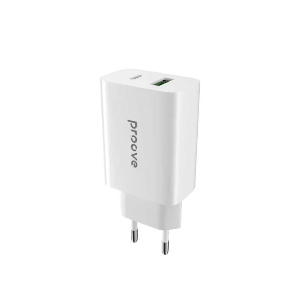 СЗУ Proove Rapid 20W (Type-C + USB) White, 34915