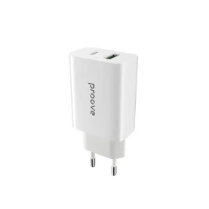 СЗУ Proove Rapid 20W (Type-C + USB) White, 34915