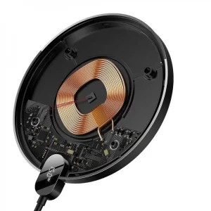 Бездротова зарядка Baseus Digital LED Display Gen 2 15W Black, CCED000001