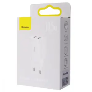 МЗП Baseus Compact 10,5W (2 USB) White, CCXJ010202