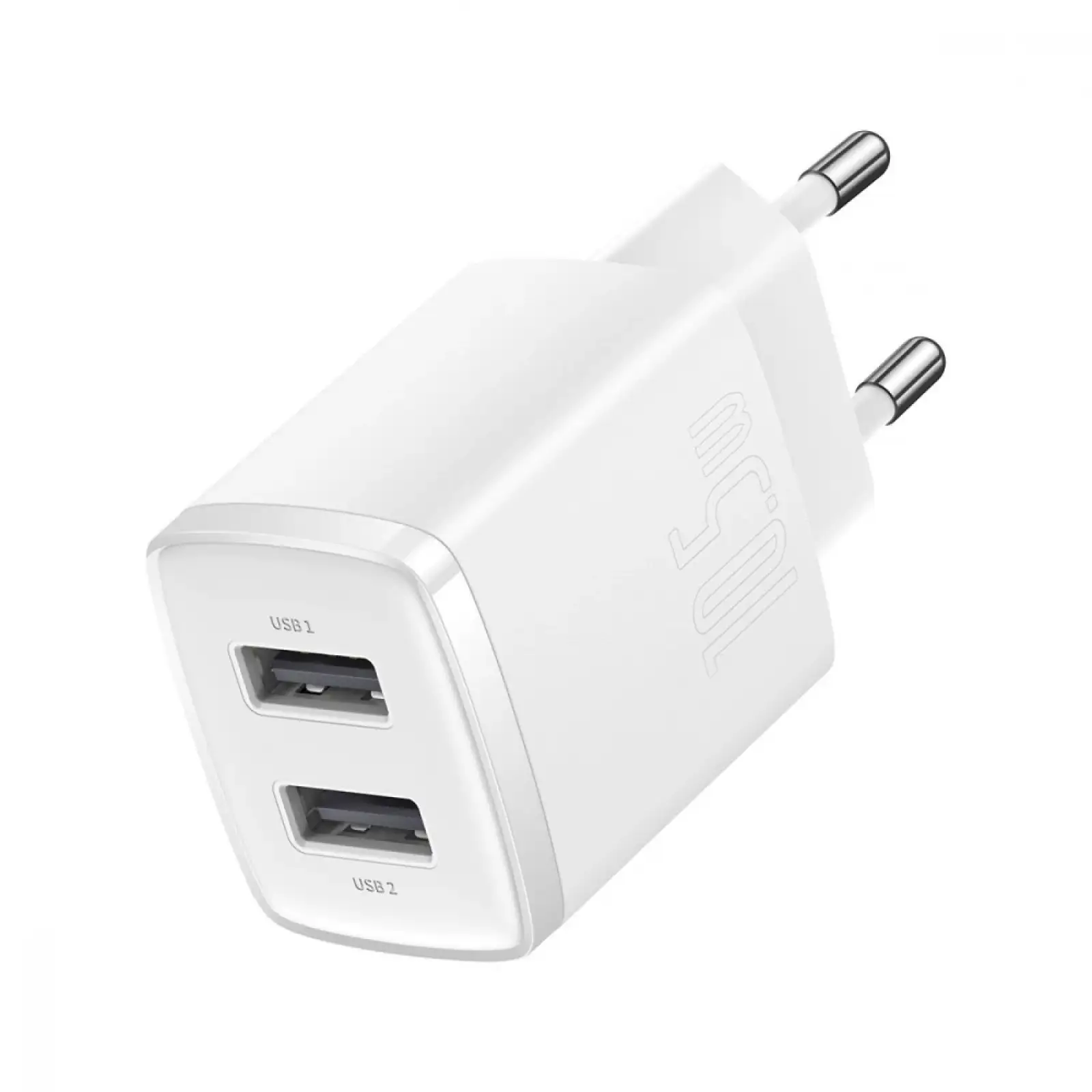 МЗП Baseus Compact 10,5W (2 USB) White, CCXJ010202