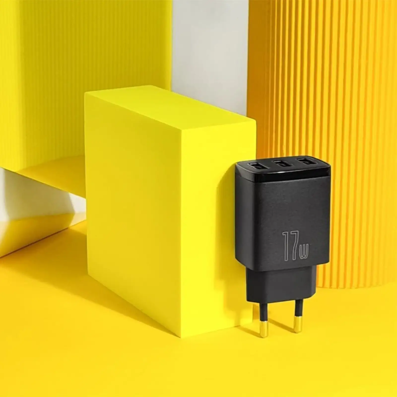 МЗП Baseus Compact 17W (3 USB) Black, CCXJ020101