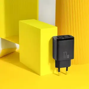 МЗП Baseus Compact 17W (3 USB) Black, CCXJ020101
