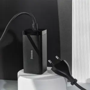 МЗП Baseus GaN3 Pro 100W (2 Type-C + 2 USB) Black, CCGP000101