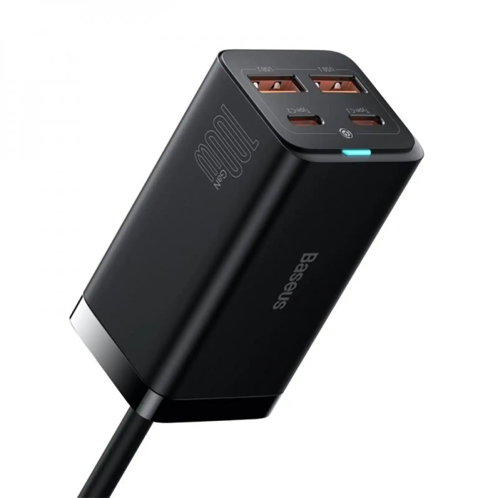 МЗП Baseus GaN3 Pro 100W (2 Type-C + 2 USB) Black, CCGP000101