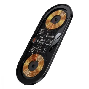Бездротова зарядка Baseus Digital LED Display 2in1 20W Black, WXSX010101